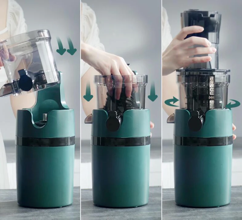 Exprimidor Original autom&aacute;tico, separaci&oacute;n de residuos de jugo, exprimidor peque&ntilde;o para el hogar, m&aacute;quina de jugo de fruta de gran di&aacute;metro-2
