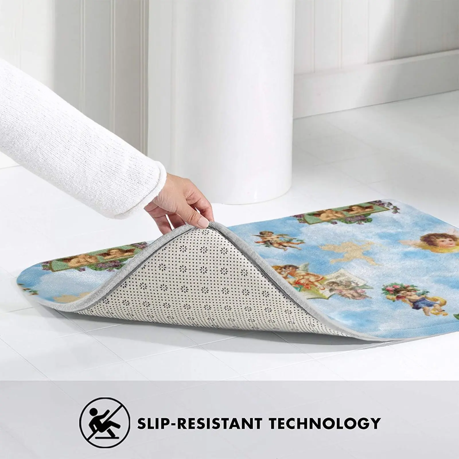 Мягкий Нескользящий Коврик облака Ангел Cherubs коврик подушка ангел небесный