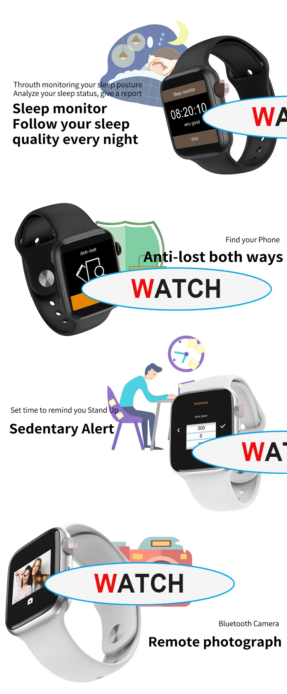iwo 12 pro lite Series 5 Smart watches Waterproof Sports Smartwatch ECG Heart Rate Monitor Blood Pressure For Women men kids