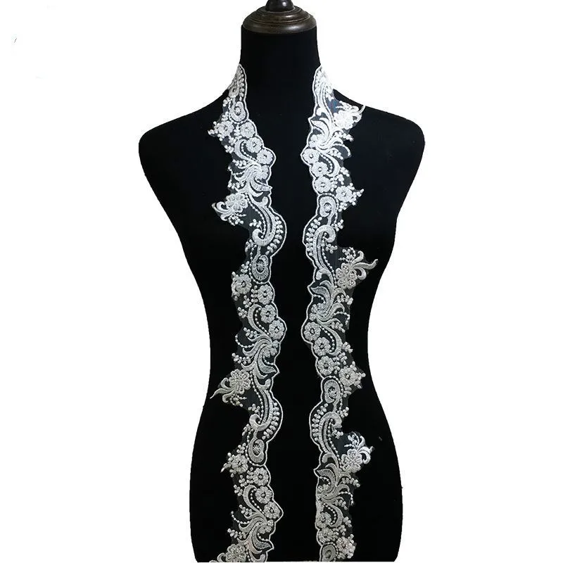 

Embroidery Beaded Sequins Lace High-definition Wedding Neckline Clothing Sleeve Veil Headdress Accessories