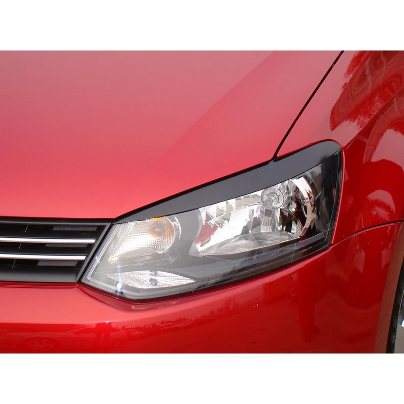 Headlight covers cilia eyelashes eyebrows eyelids for Volkswagen Polo V 2009-2016 ABS plastic tuning pad overlays styling decoration decor body kit |