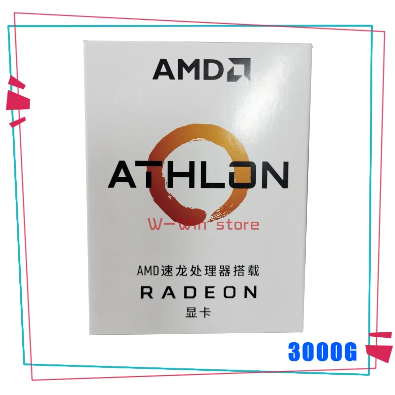 Двухъядерный процессор AMD Athlon 3000G X2 3 5 ГГц 4-поточный YD3000C6M2OFH сокет AM4 новый и