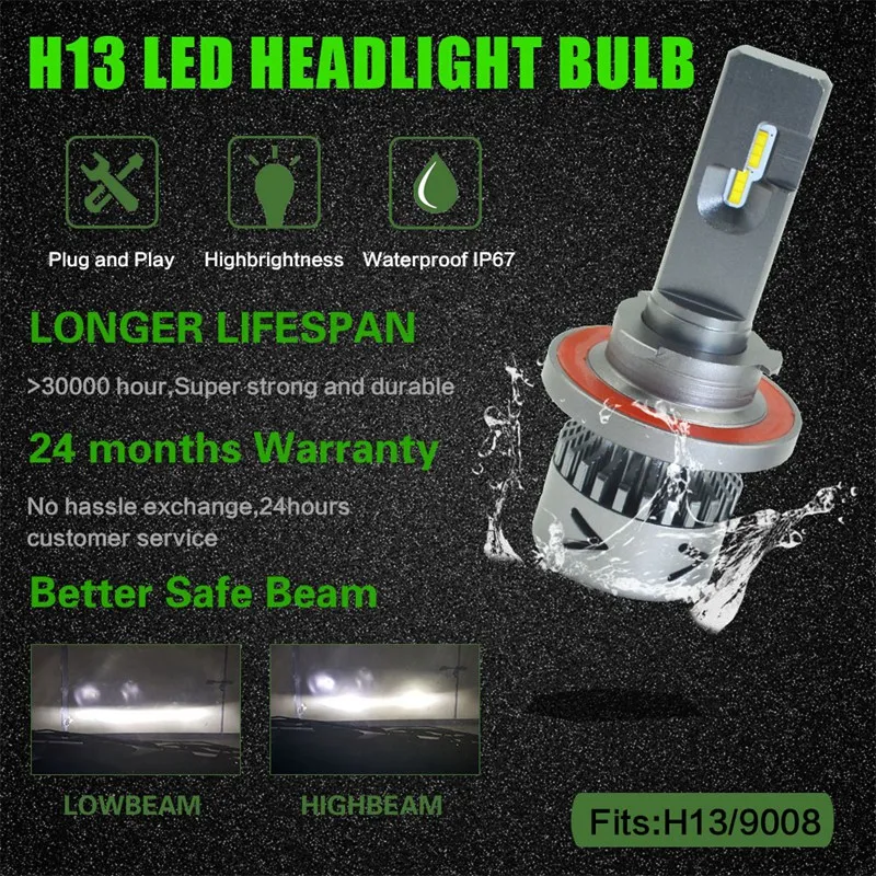 Новые продукты нового поколения автомобильные лампочки Led H1 H3 H8 H9 H4 H7 H11 9012 880 881 9008