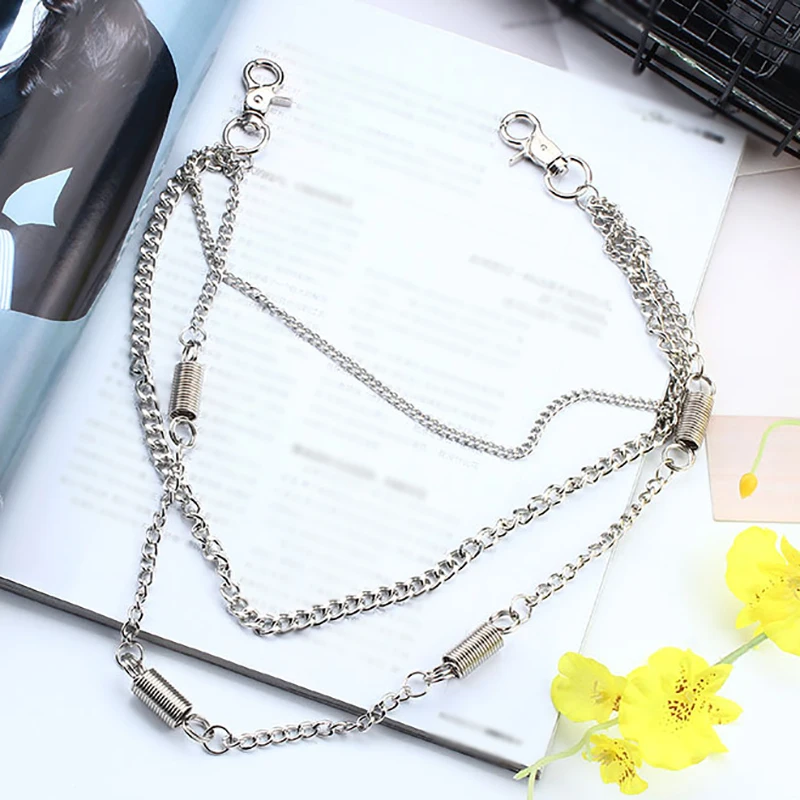 2020 длинный металлический кошелек цепочка на пояс брюки в стиле панк