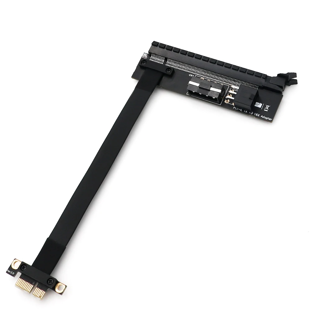 

SP High Quality PCI-e PCI Express 1X to 16X Extension cable with 4Pin and ATX 6Pin Power Input Connector