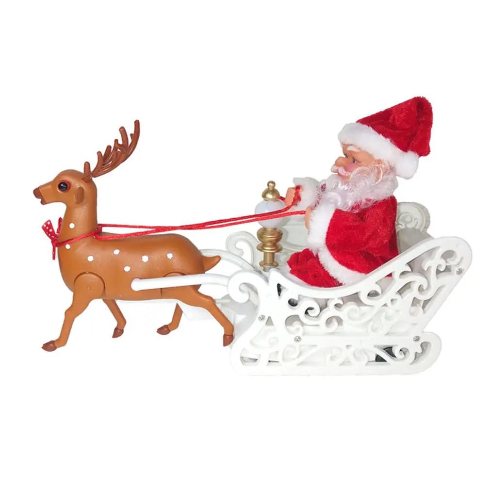 

Рождественские игрушки лось Санта-Клаус украшение вечерние подарок электрические песни рождественские игрушки настольные украшения