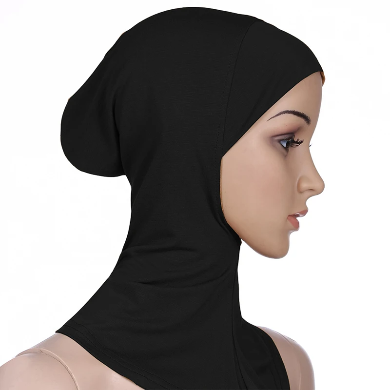 

Muslim Women Head Scarf Cotton Underscarf Stretch Hijab turban Headwrap Underscarf Cap Shawl Islam Scarf Inner Hijabs Bonnet