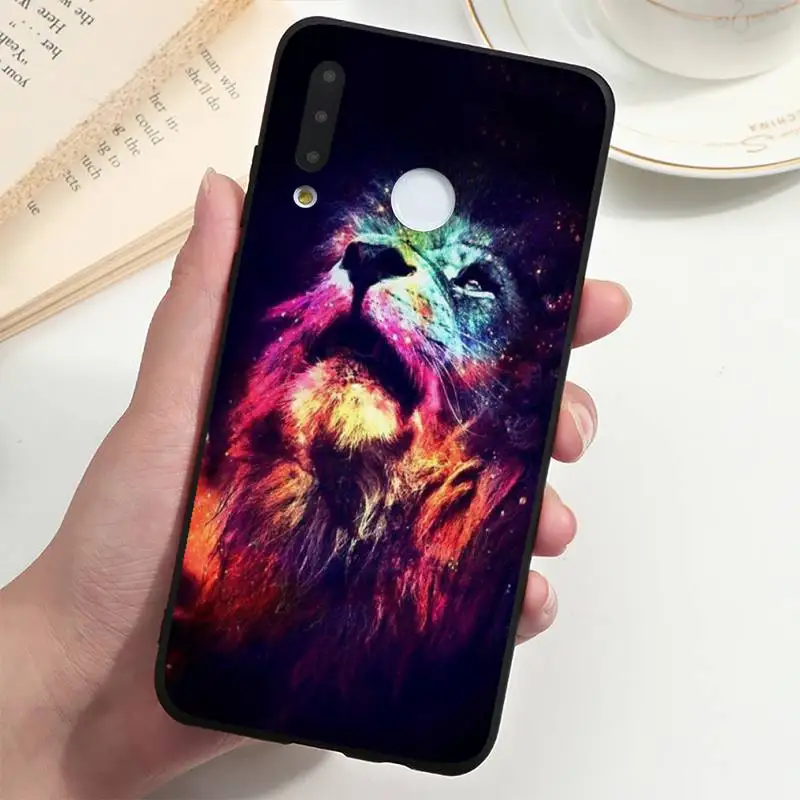

Lion animal cool Phone Case For Huawei honor Mate P 9 10 20 30 40 Pro 10i 7 8 a x Lite nova 5t