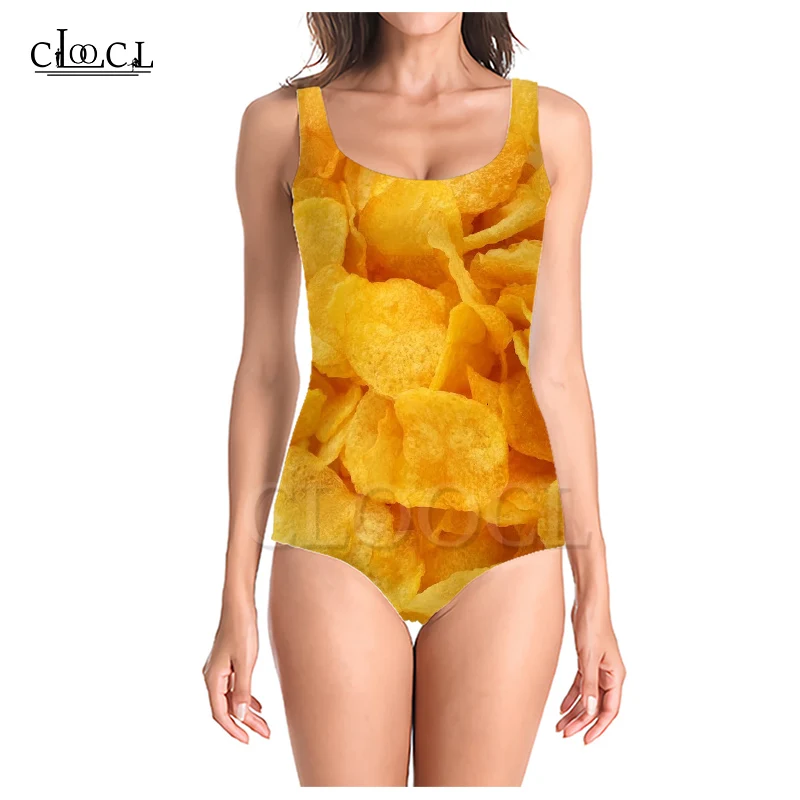 CLOOCL новейшая мода вкусные картофельные чипсы 3D принт для Девочек Цельный