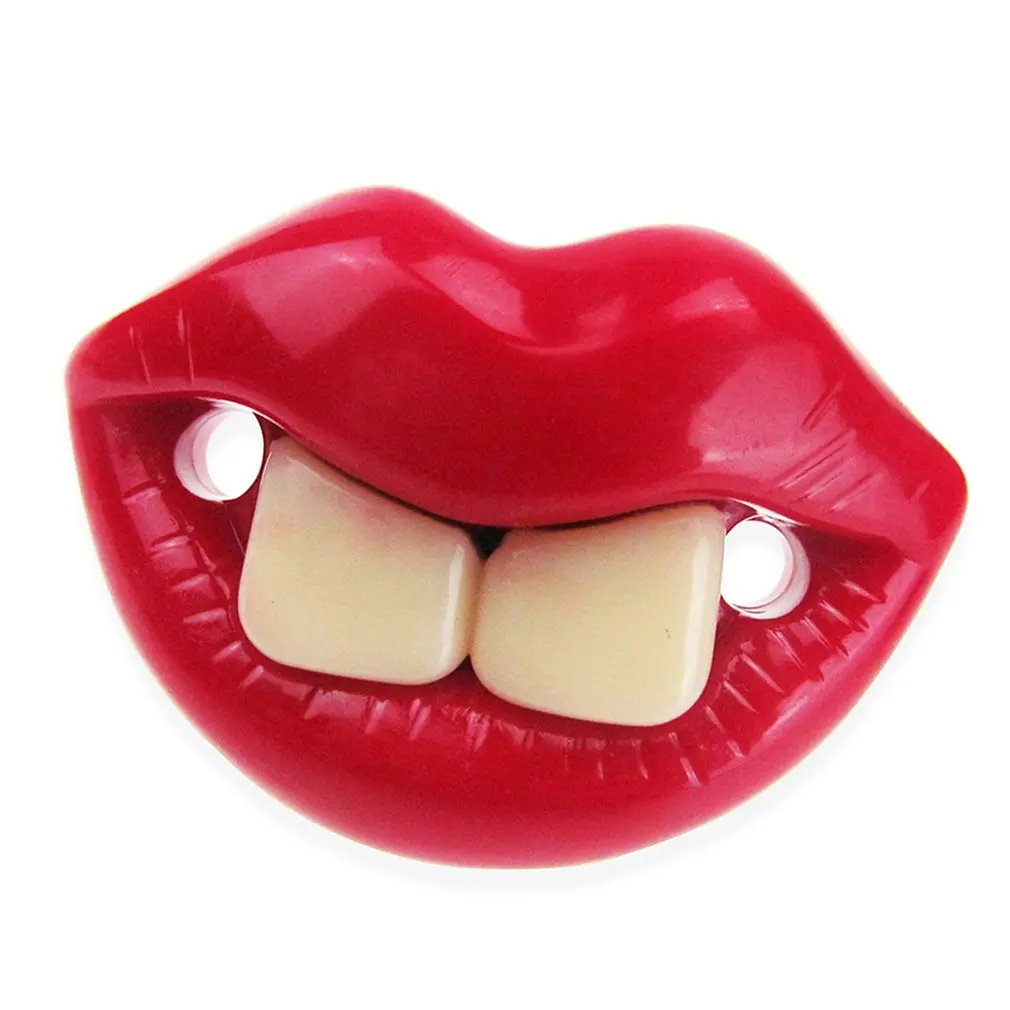 

1 Pcs Baby Pacifiers Funny Silicone Pacifier Strange Coyote Beard Series Food Grade Silicone Prevent Crying