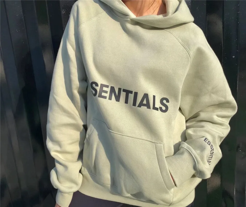 

FOG Loose Essentials Hoodie Men Women 1:1 Best Quality Essentials Pullover Reflective Hoody harajuku