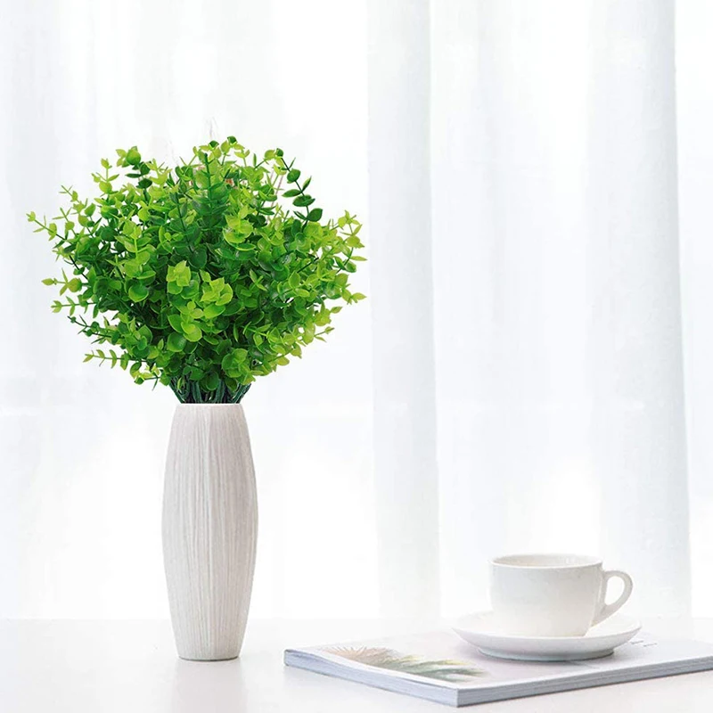 24 шт Искусственные зелени уличные растения пластиковый самшитовый коврик