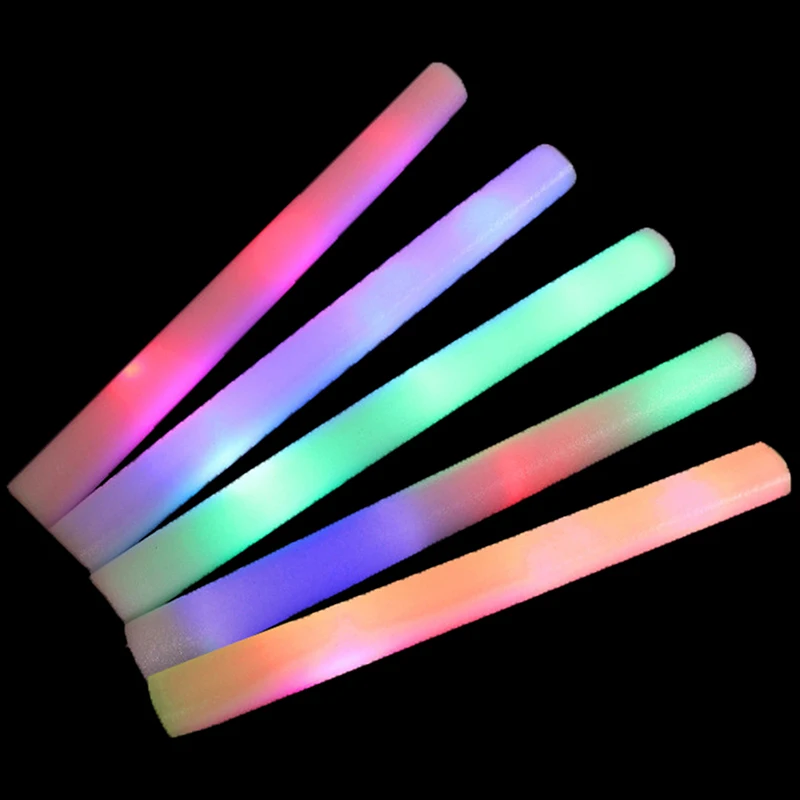 

30 Pcs Luminous Foam Stick LED Rally Carnival Multi-color Cheering Holiday Party