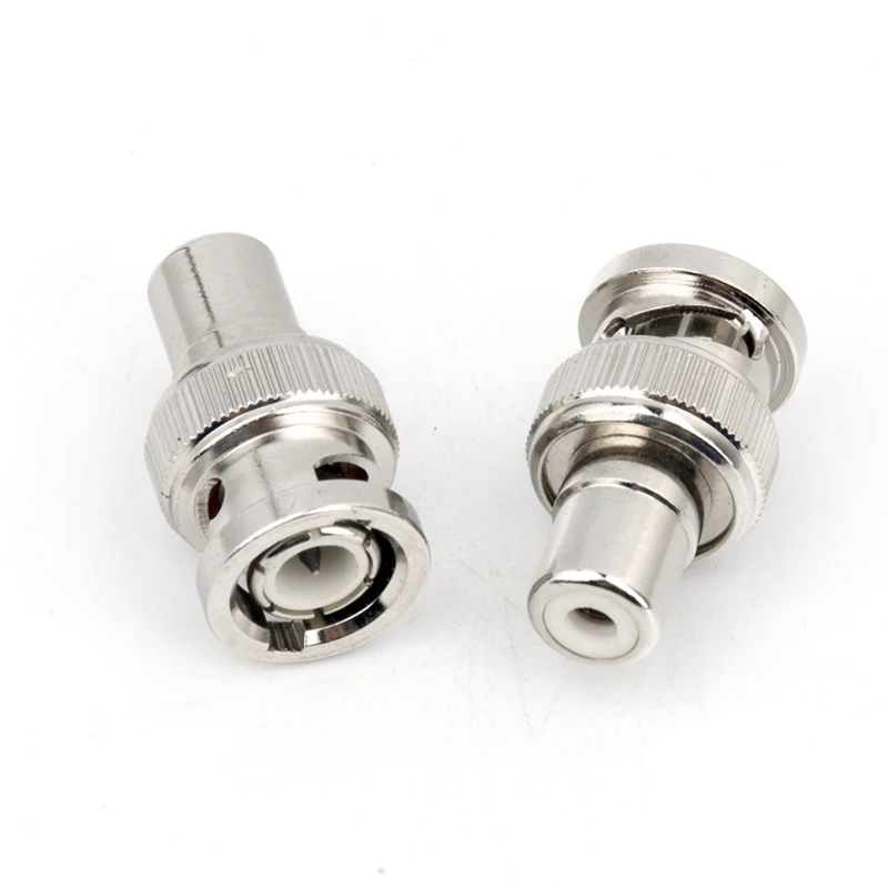 Прямой переходник с штекера BNC на гнездо RCA адаптер для камер видеонаблюдения 1