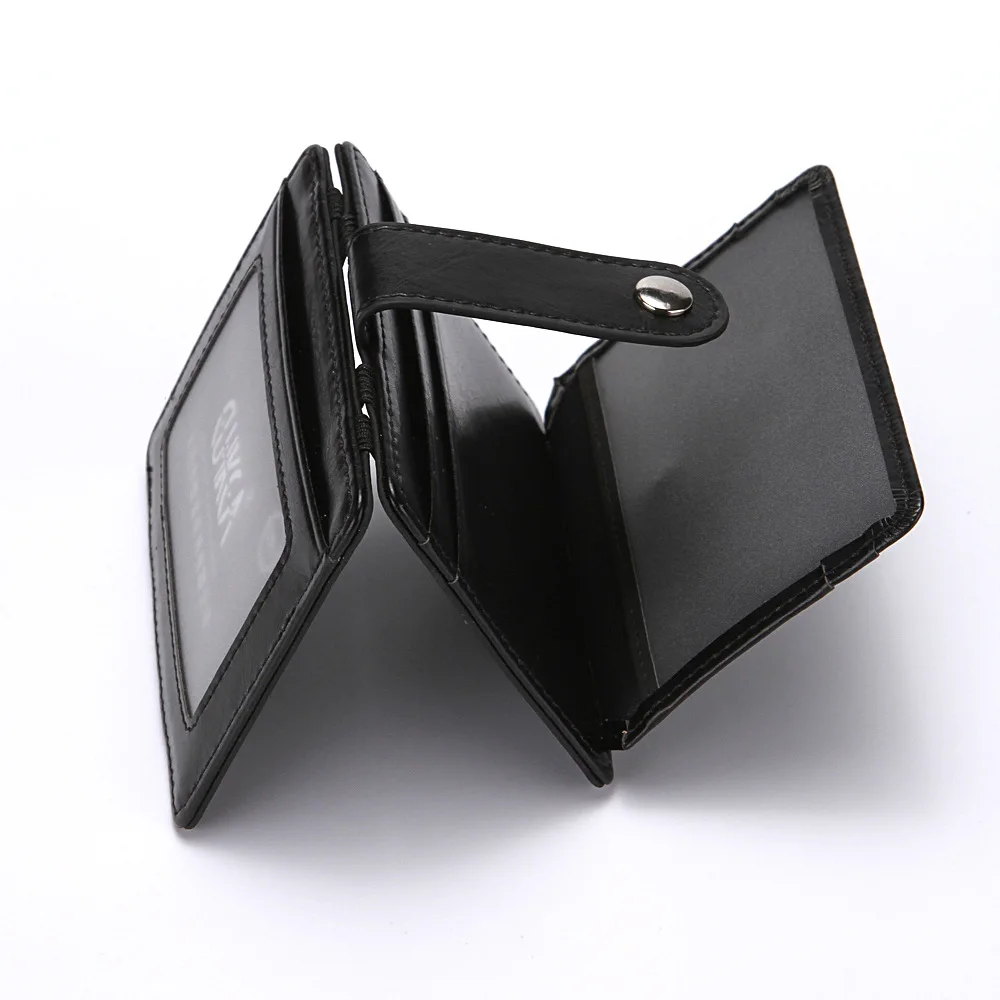 

New Fashion Thin Wallet Bag PU Leather 3 Folds Style Female Male Money Clips Card Coin Pocket Case Purse Card Holder
