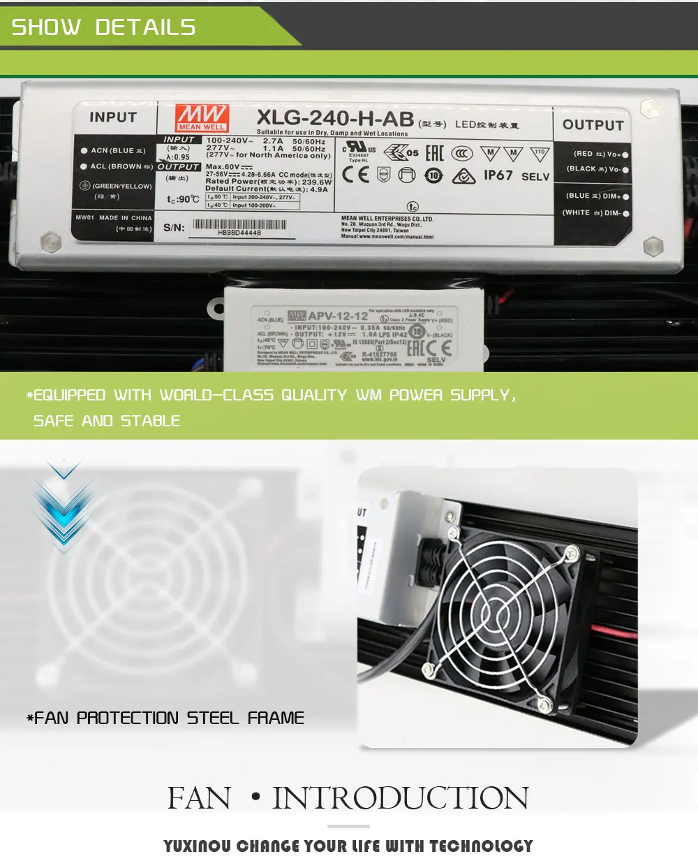 Quantum доска полный спектр 240W 480W 720W samsung LM301B 3000K 660NM 395NM 450NM 730NM драйвер Meanwell с регулируемой яркостью светодиодный Grow светильник