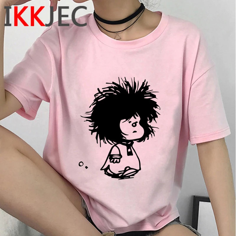 

Mafalda летний топ женские большие размеры kawaii Японская уличная одежда эстетическое летний топ футболка tumblr