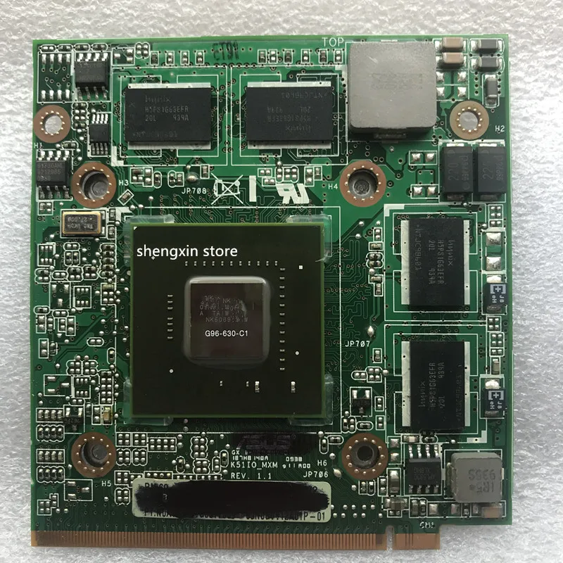 Для графической видеокарты ASUS K51 K51IO K61IC K70IO G96-630-C1 1 ГБ VGA для GeForce 9600M GT 220M