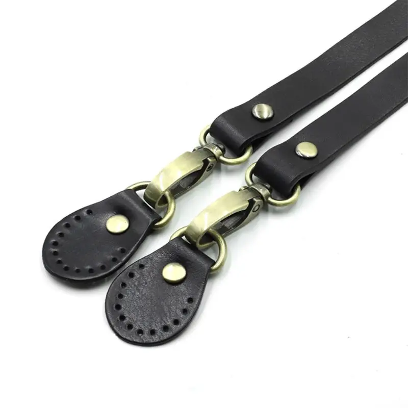 

120cm PU Leather Shoulder Bag Belt Strap with Metal Buckles Crossbody DIY Replacement Accessories