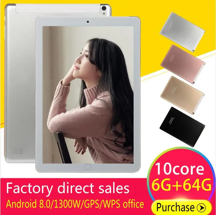 New 10.1 Inch Octa Core 4G Phone Call Tablets Pc Android 9.0 Dual 4G LTE SIM Card Play Store Branded 4g Tabs Tablet Pc 10 Inch