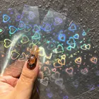 2 шт., 3D-наклейки для ногтей с эффектом динамической Авроры