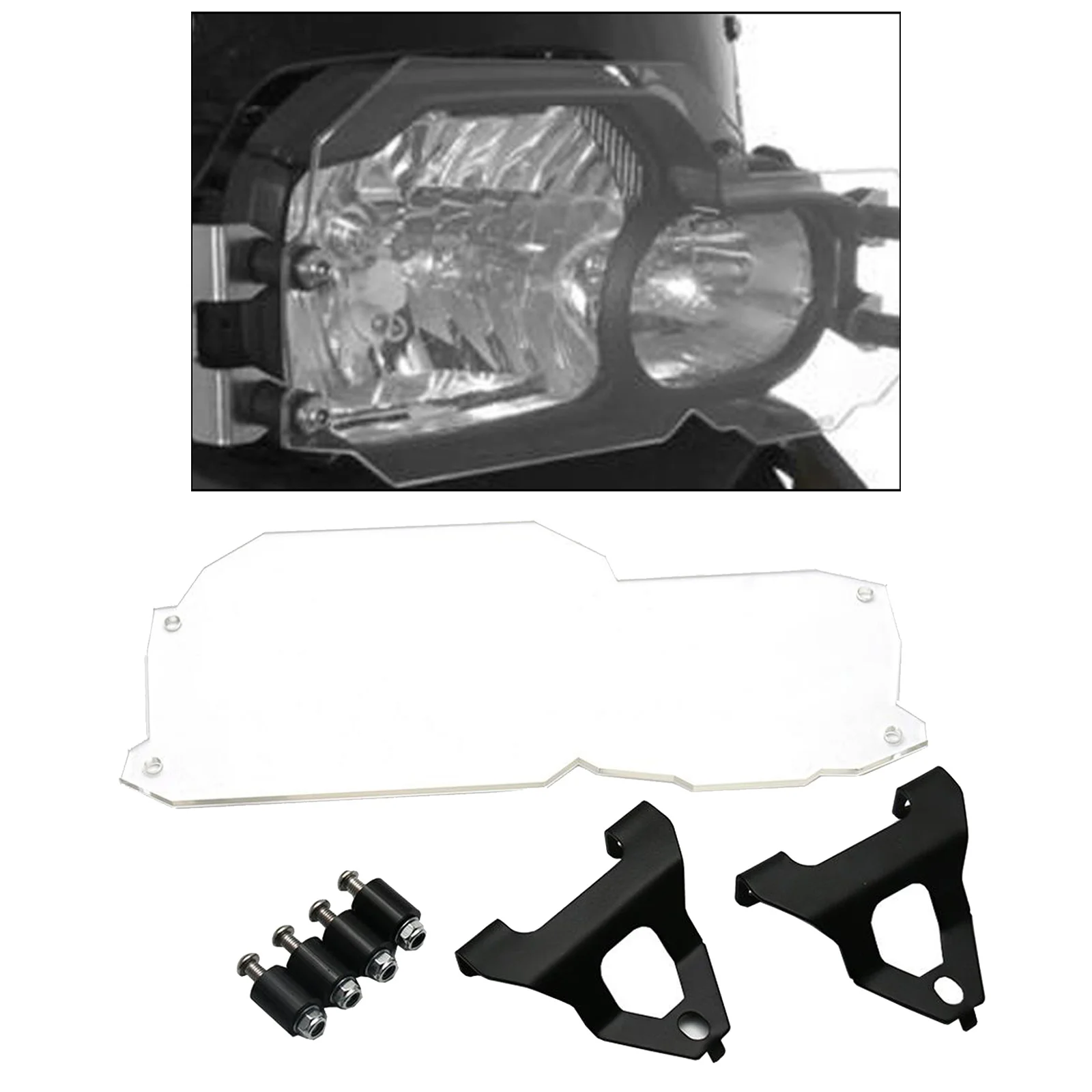 Прозрачная защитная накладка на передсветильник фару для BMW F650GS F700GS F800GS 2008- |
