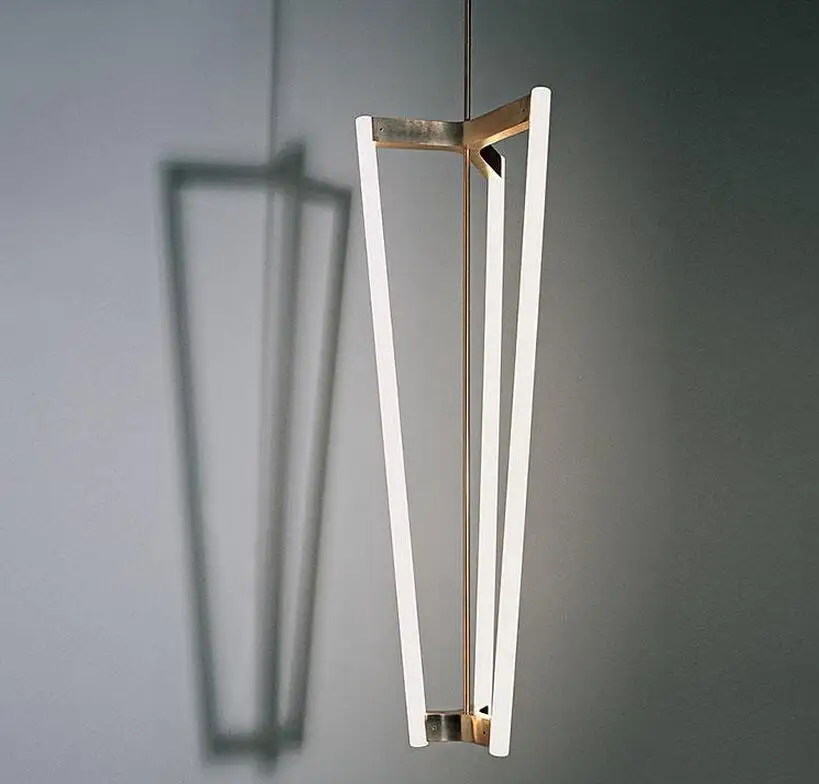 

Modern simple luminous tube personality sales office model room bedroom chandelier