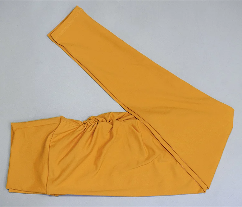 orange-yellow Обтягивающие леггинсы для спортзала женский спортивный фитнес Бесшовные Леггинсы Высокая талия беговые штаны для йоги большие размеры обтягивающие штаны - Цвет: orange-yellow