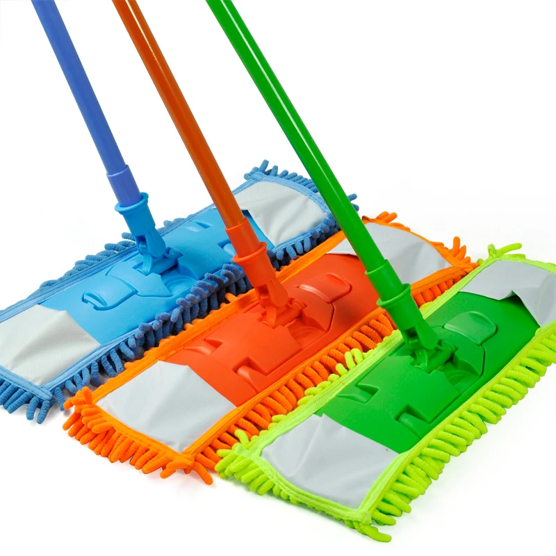NEW Extendable minifibre Mop Cleaner Sweeper Wooden Laminate Tile Floor Wet Dry - Green | Дом и сад
