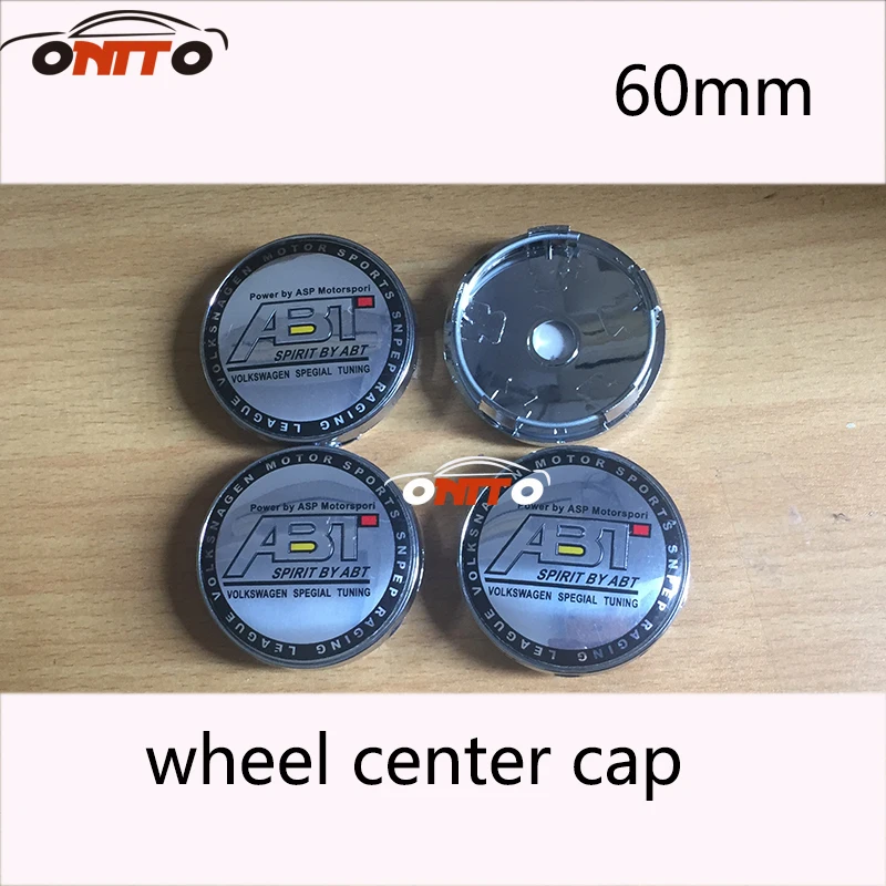 

4PCS 60MM ABT Logo for A1 A2 A3 A4 A5 A6 A7 A8 Q1 Q3 Q5 Q7 TT R8 S Car wheel center cap cover