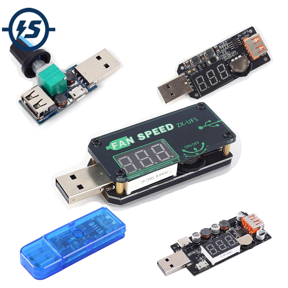 Бесступенчатый USB вентилятор регулятор скорости охлаждающий инструмент IoF