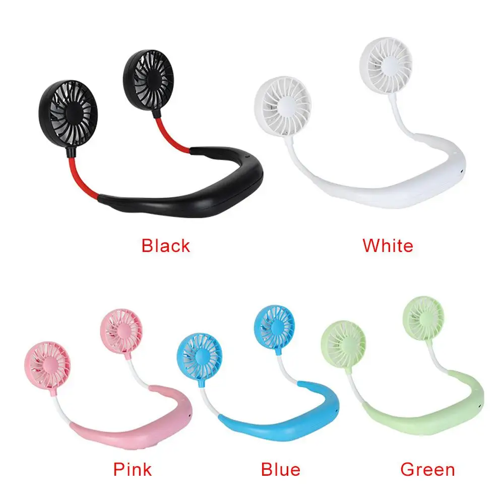

Charging Multicolor Cooling Fan Hanging Neck Fan Portable Lazy Fan Air Conditioning Cute Portable Fan Outdoor Gift