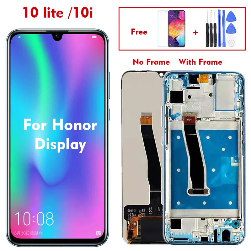 

Original For Honor 10 Lite Or 10i 2018 HRY LX1 LX1MEB LX2 AL00a AL00 TL00 LCD Display With Touch Screen Digitizer Assembly