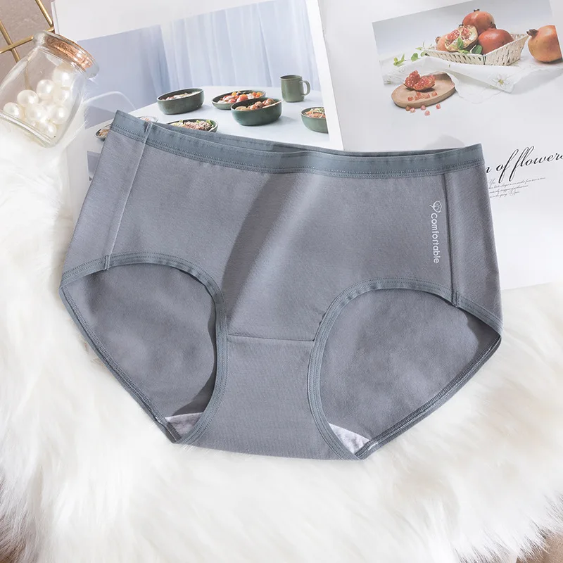 Трусы женские хлопковые бесшовные с высокой талией большие размеры | Женская