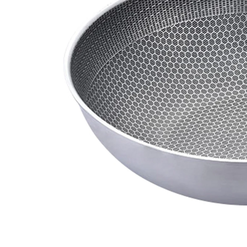 

Stainless Steel Wok Chinese Chinois High Quality Deep Frying Cooking Pot Glass Cover Healthy Kitchen Utensilios Cookware ZZ50CG