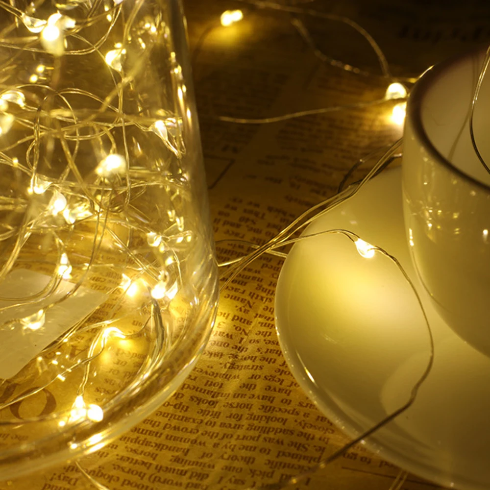 10 м/20 м светодиодный светильник Феи медный провод струнный s Гирлянда для дома