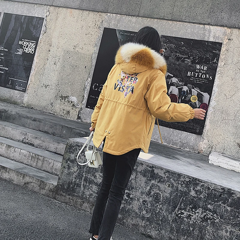 Женское зимнее пальто с капюшоном и мехом размеры до 3XL | Женская одежда