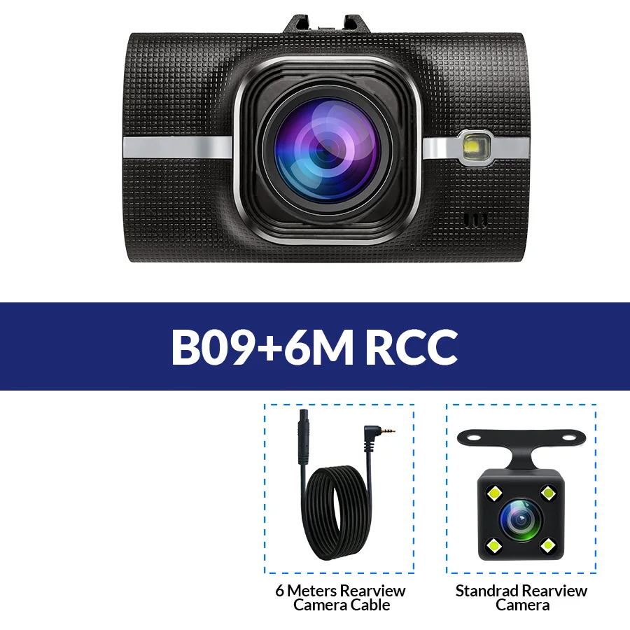 B09-6M RCC E-ACE Автомобильный видеорегистратор с gps трекером, видеорегистратор Full HD 1080 P, видеорегистратор ADAS LDWS, камера ночного видения, Автомобильный регистратор, видеорегистраторы - Название цвета: B09-6M RCC