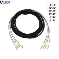 5pcs 5mtr outdoor cpri fiber optic patch cord lc sc fc st 4 cores sm mm multimode patch cable ftth ftta jumper elink 4 fibers