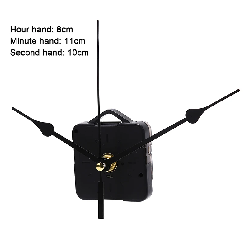 

Quartz Clock Movement Mechanism Hands Wall Repair Tool Parts DIY Black Pointer