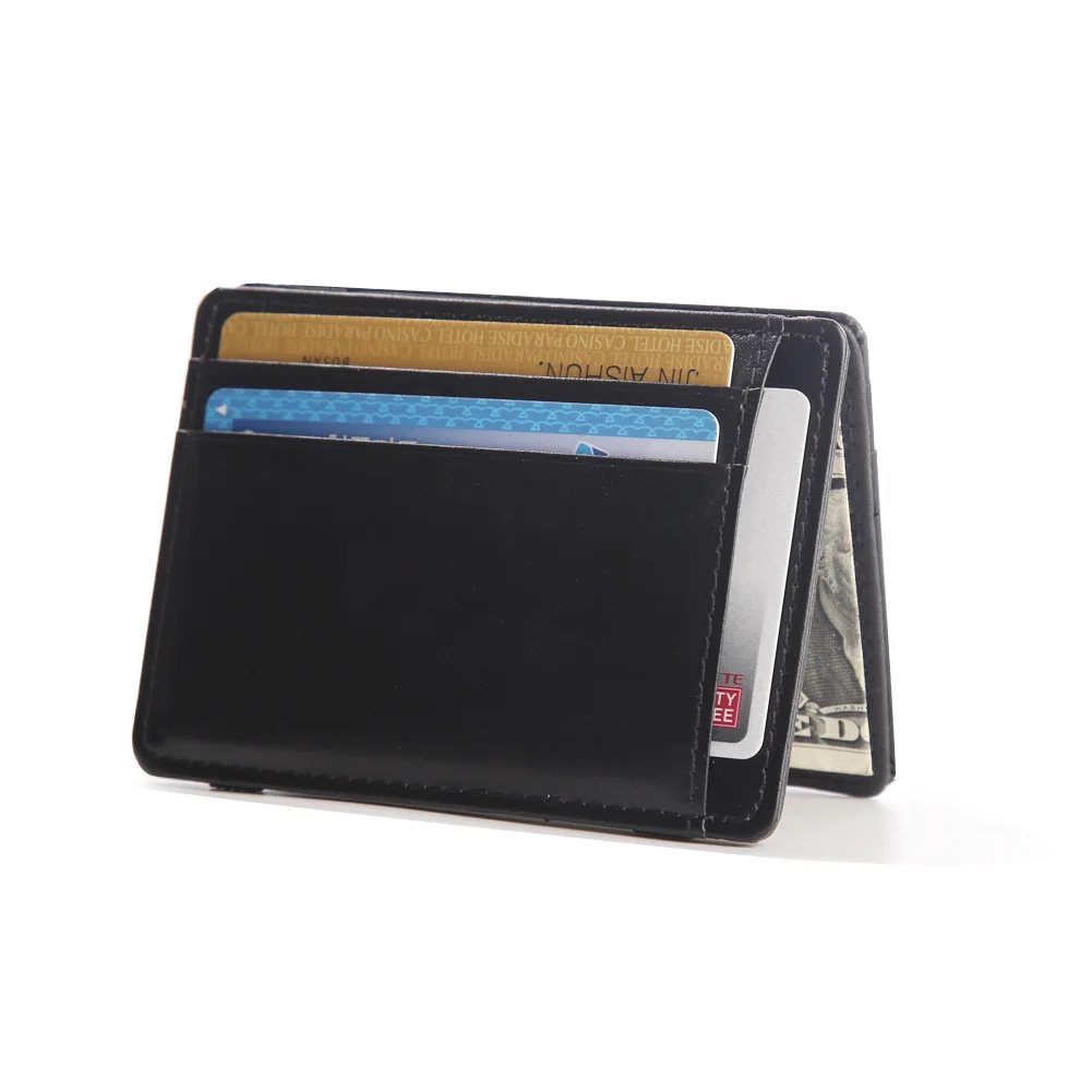 Чехол для кредитных карт в стиле унисекс складной кошелек из искусственной кожи