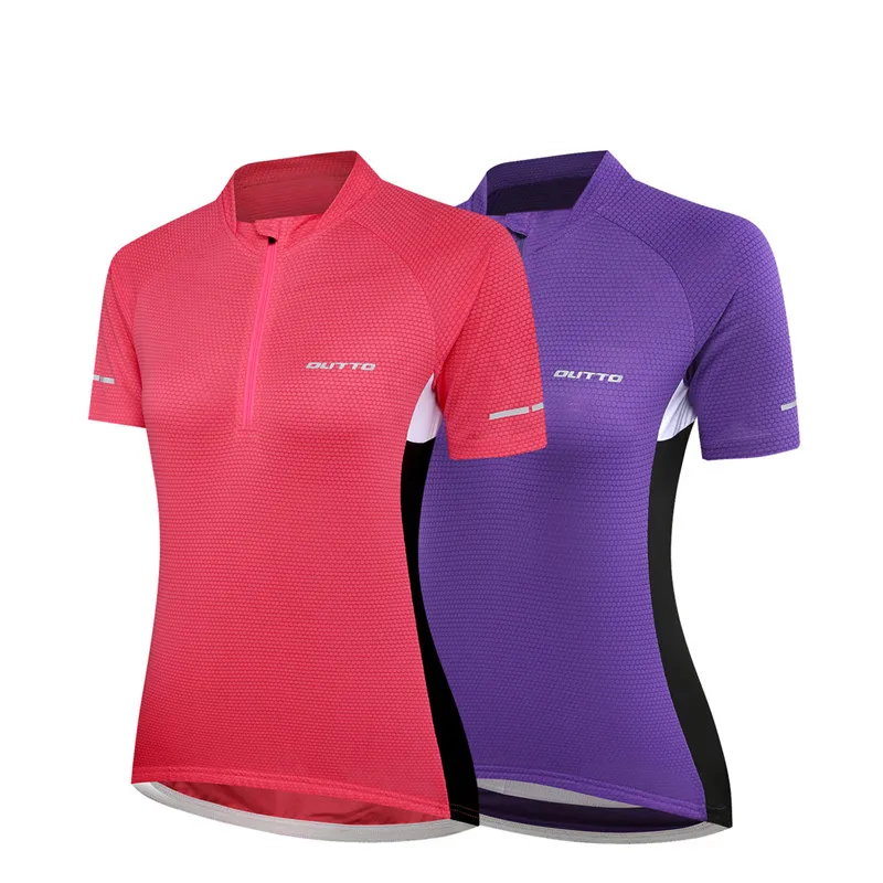

Women'S Cycling Short Sport Sleeved Jersey Moisture Wicking Breathable Thin Style