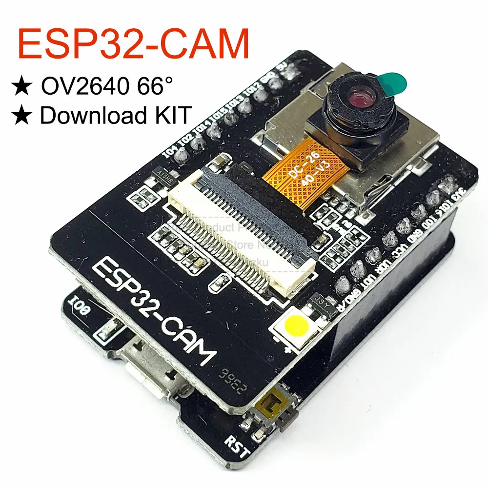 Плата разработки камеры ESP32 с модулем OV2640 66 градусов Wi-Fi + Bluetooth Комплект модуля