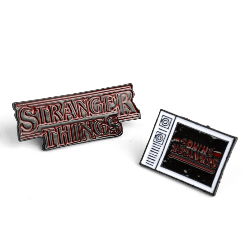 

STRANGER THINGS Enamel Pins TV Series Eleven Brooch Badge Denim Shirt Lapel Pin Gothic Jewelry Gift for Fans