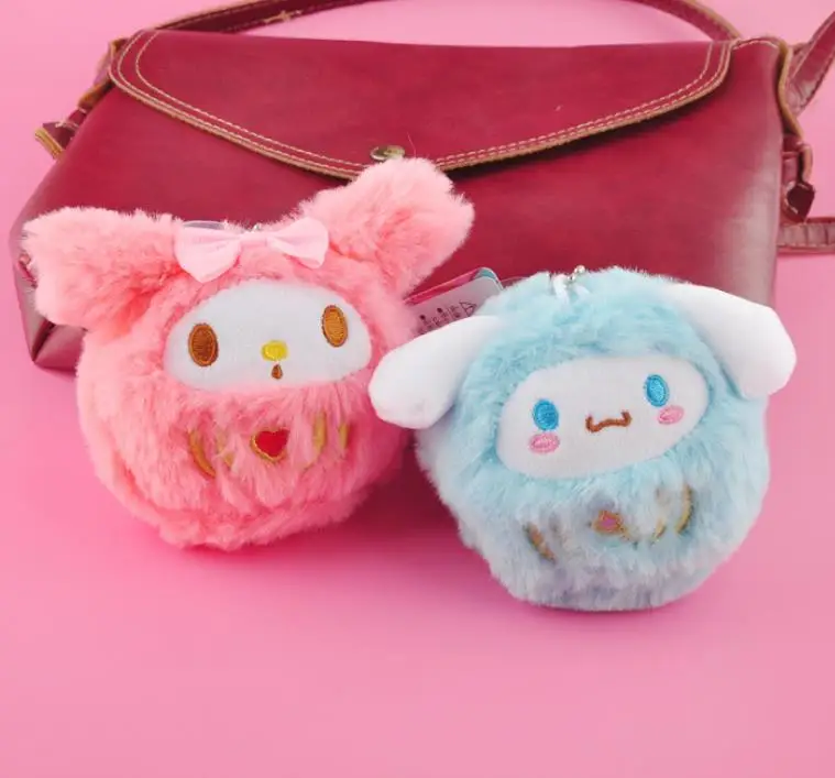 1 шт. новая Изысканная мультяшная Мелодия пудинг Cinnamoroll Собака Кошка подвеска Плюшевая Кукла Мягкие плюшевые игрушки случайные подарки