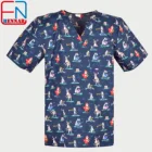 Мужская хлопковая униформа, скраб-топ