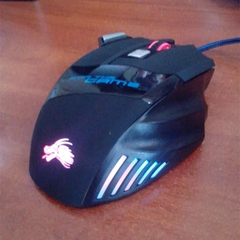 

mosunx Computer Optical Wired Gaming Mouse 5500DPI 7 Button LED Backlit USB Wired Gaming Mouse Mice For Pro Gamer 1023#2