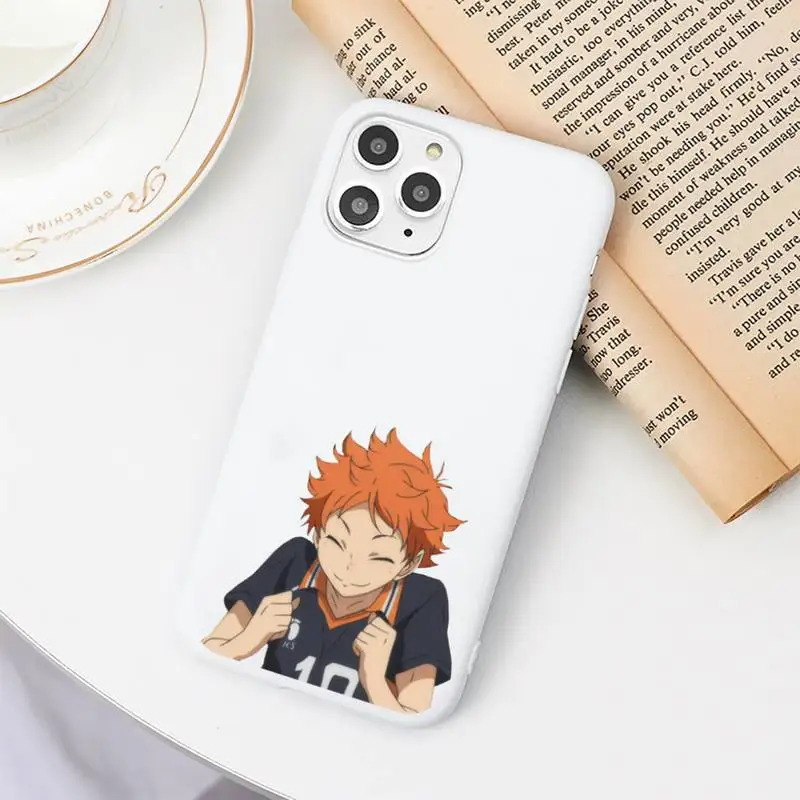 

Haikyuu Hinata attacks Anime Phone Case Candy Color for iPhone 6 6S 7 8 11 12 XS X SE 2020 XR mini pro Plus MAX funda