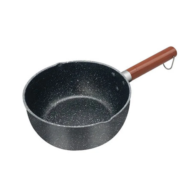 Японская черная Маленькая молочная кастрюля с антипригарным покрытием домашняя