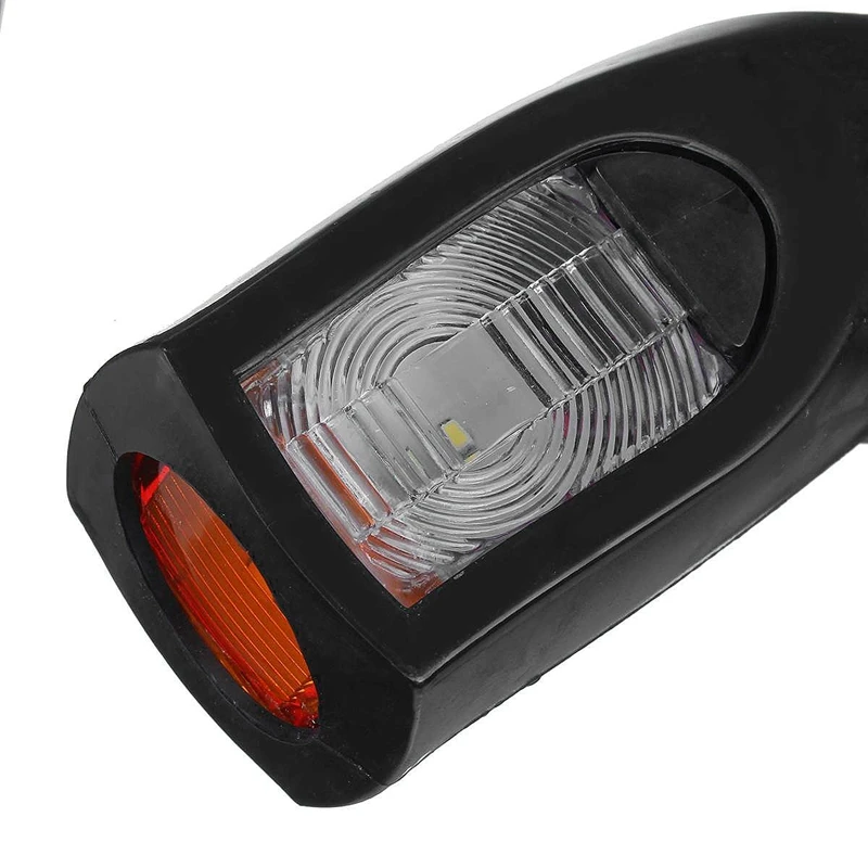 

Pair 12V-24V Car LED Side Marker Light Turn Signal Indicator Stop Lamp for Outline Trailer Truck RV Lorry Caravan